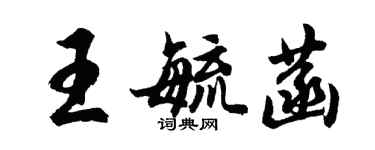 胡問遂王毓菡行書個性簽名怎么寫