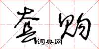 王冬齡套購草書怎么寫