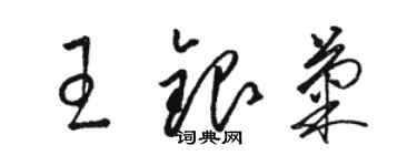 駱恆光王銀菊草書個性簽名怎么寫