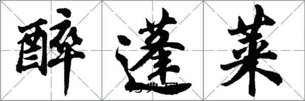 胡問遂醉蓬萊行書怎么寫