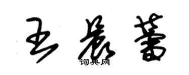 朱錫榮王晨蕾草書個性簽名怎么寫