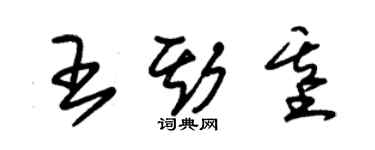 朱錫榮王斯基草書個性簽名怎么寫