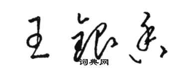 駱恆光王銀香草書個性簽名怎么寫