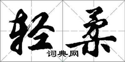 胡問遂輕柔行書怎么寫