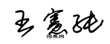 朱錫榮王憲純草書個性簽名怎么寫