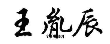 胡問遂王胤辰行書個性簽名怎么寫