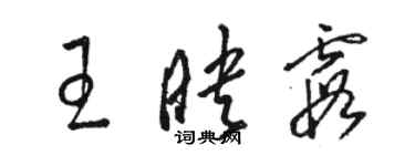 駱恆光王映霞草書個性簽名怎么寫