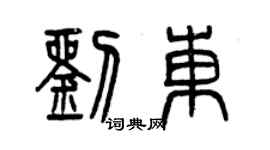曾慶福劉東篆書個性簽名怎么寫