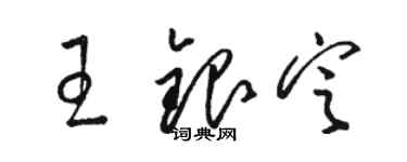 駱恆光王銀定草書個性簽名怎么寫