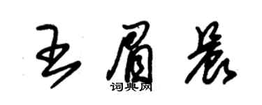 朱錫榮王眉晨草書個性簽名怎么寫