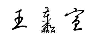 梁錦英王叢宣草書個性簽名怎么寫