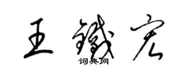 梁錦英王鐵宏草書個性簽名怎么寫