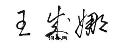 駱恆光王成娜草書個性簽名怎么寫