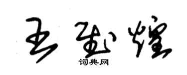 朱錫榮王慰煌草書個性簽名怎么寫