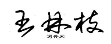 朱錫榮王林枝草書個性簽名怎么寫