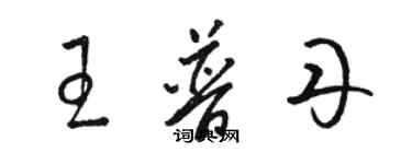 駱恆光王普丹草書個性簽名怎么寫