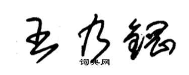 朱錫榮王乃鋼草書個性簽名怎么寫