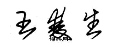 朱錫榮王雙生草書個性簽名怎么寫