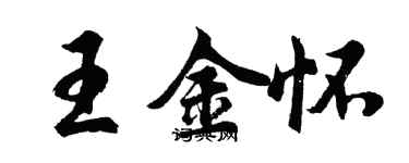 胡問遂王金懷行書個性簽名怎么寫