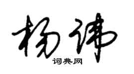 朱錫榮楊諱草書個性簽名怎么寫