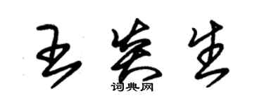 朱錫榮王炎生草書個性簽名怎么寫