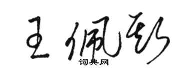 駱恆光王佩斯草書個性簽名怎么寫