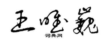 曾慶福王唯巍草書個性簽名怎么寫