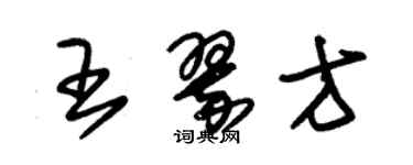 朱錫榮王翠方草書個性簽名怎么寫