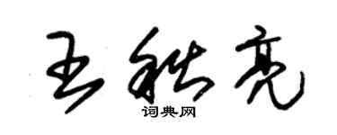 朱錫榮王秋亮草書個性簽名怎么寫