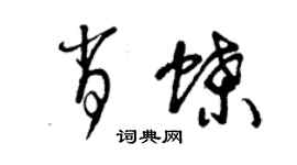 曾慶福肖蝶草書個性簽名怎么寫