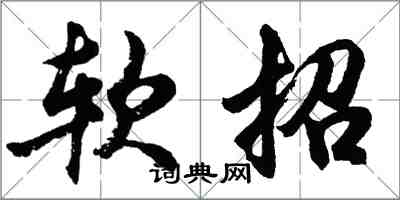 胡問遂軟招行書怎么寫