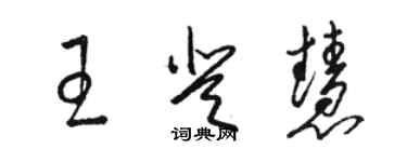 駱恆光王登慧草書個性簽名怎么寫