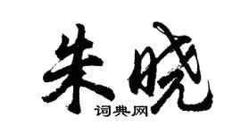 胡問遂朱曉行書個性簽名怎么寫