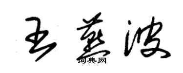 朱錫榮王燕波草書個性簽名怎么寫