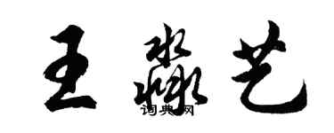 胡問遂王淼藝行書個性簽名怎么寫