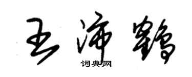 朱錫榮王沛鶴草書個性簽名怎么寫