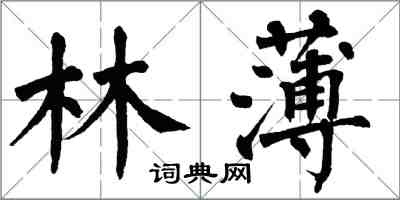 翁闓運林薄楷書怎么寫