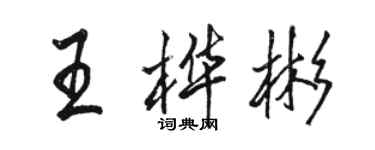 駱恆光王樺彬行書個性簽名怎么寫