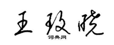 梁錦英王玫曉草書個性簽名怎么寫