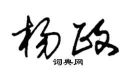 朱錫榮楊政草書個性簽名怎么寫