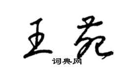 梁錦英王苑草書個性簽名怎么寫