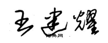 朱錫榮王建耀草書個性簽名怎么寫