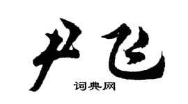 胡問遂尹飛行書個性簽名怎么寫