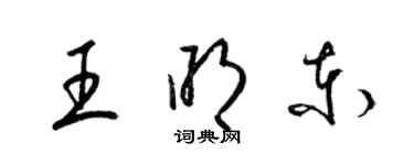 梁錦英王明東草書個性簽名怎么寫