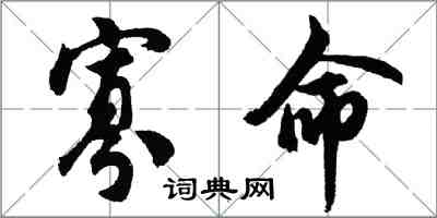 胡問遂寡命行書怎么寫