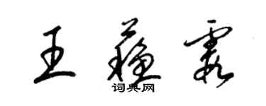 梁錦英王蘇霞草書個性簽名怎么寫