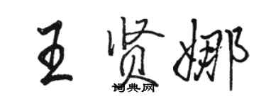 駱恆光王賢娜行書個性簽名怎么寫