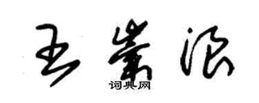 朱錫榮王崇浪草書個性簽名怎么寫