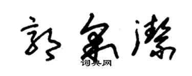 朱錫榮郭采潔草書個性簽名怎么寫