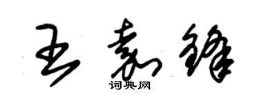 朱錫榮王嘉鋒草書個性簽名怎么寫